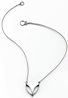 PARA $160-sterling silver necklace with sanding disk texture (16" snake chain) PARA $160-sterling silver necklace with sanding disk texture (16" snake chain)